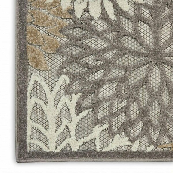 Homeroots 3 x 4 ft. Natural & Gray Indoor & Outdoor Area Rug 384656